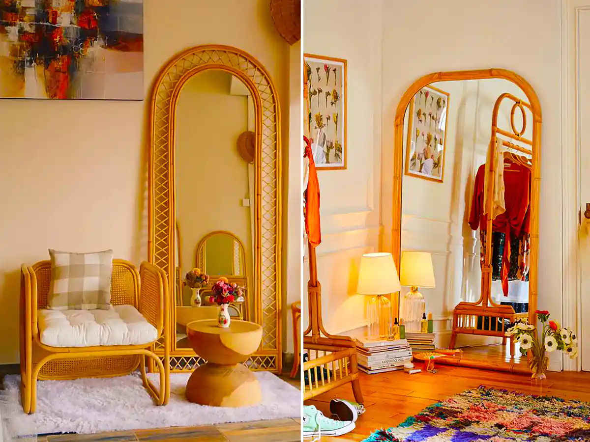 دکور آینه قدی بوهو