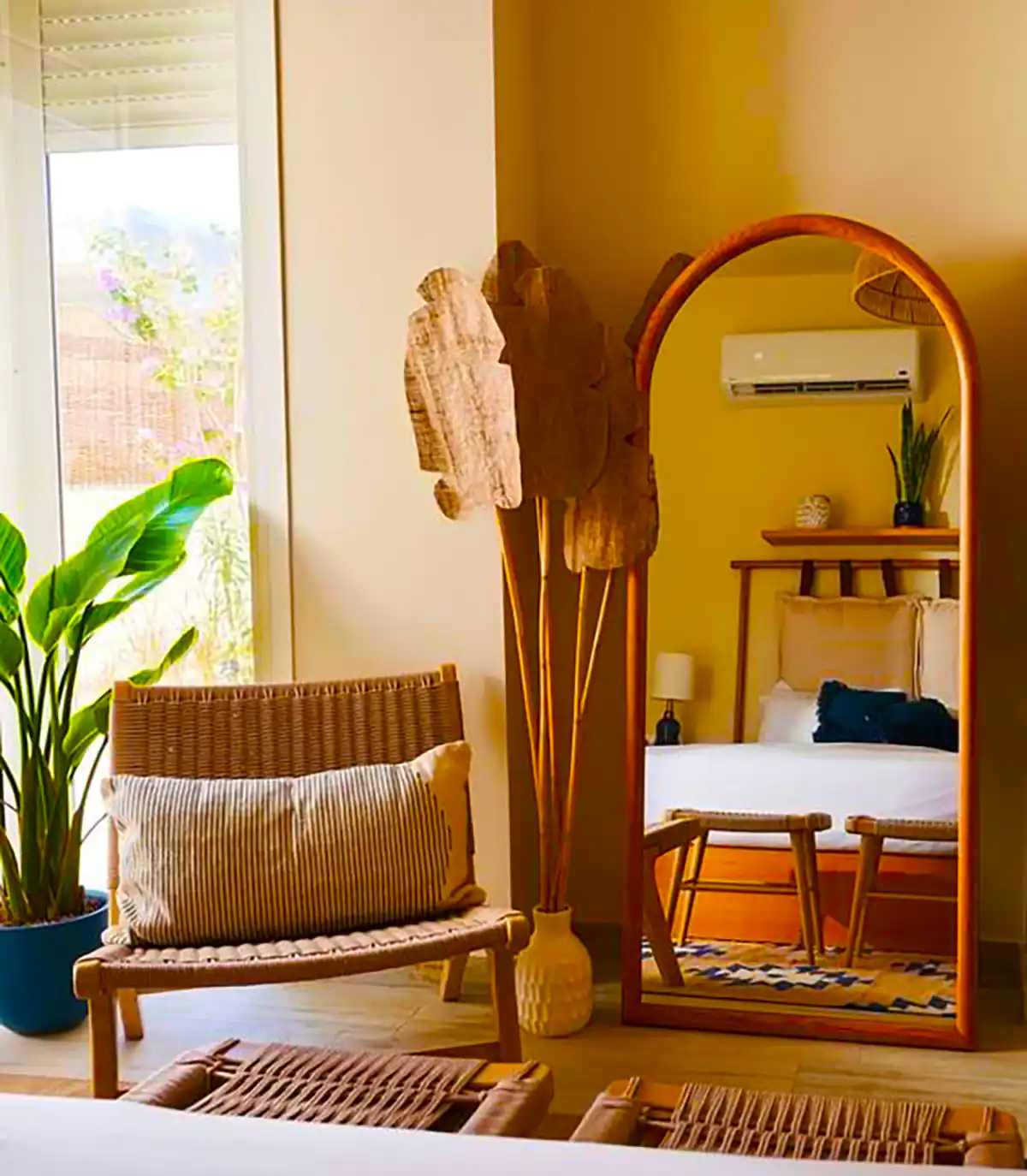 دکور آینه قدی بوهو