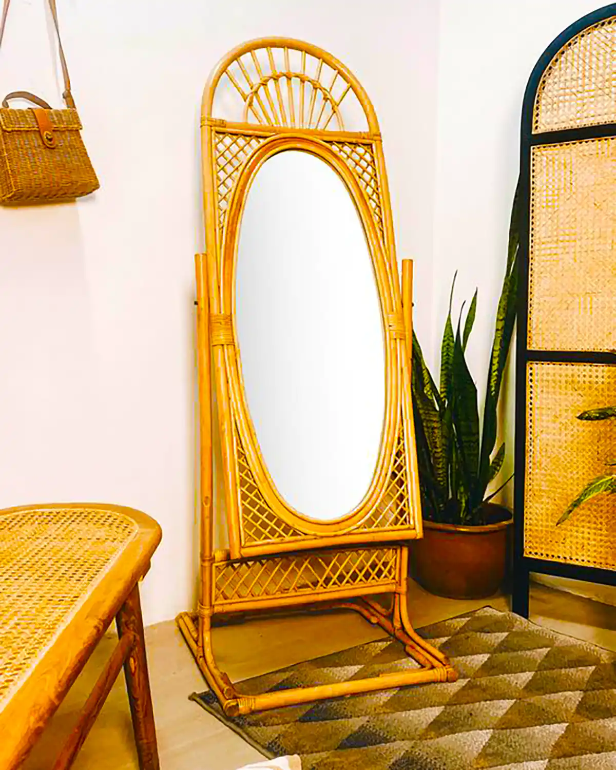 دکور آینه قدی بوهو