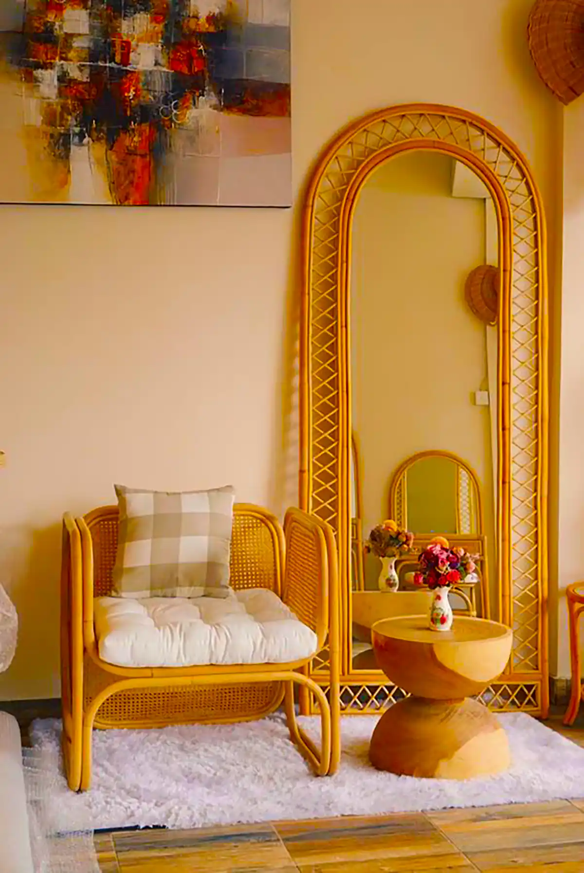 دکور آینه قدی بوهو