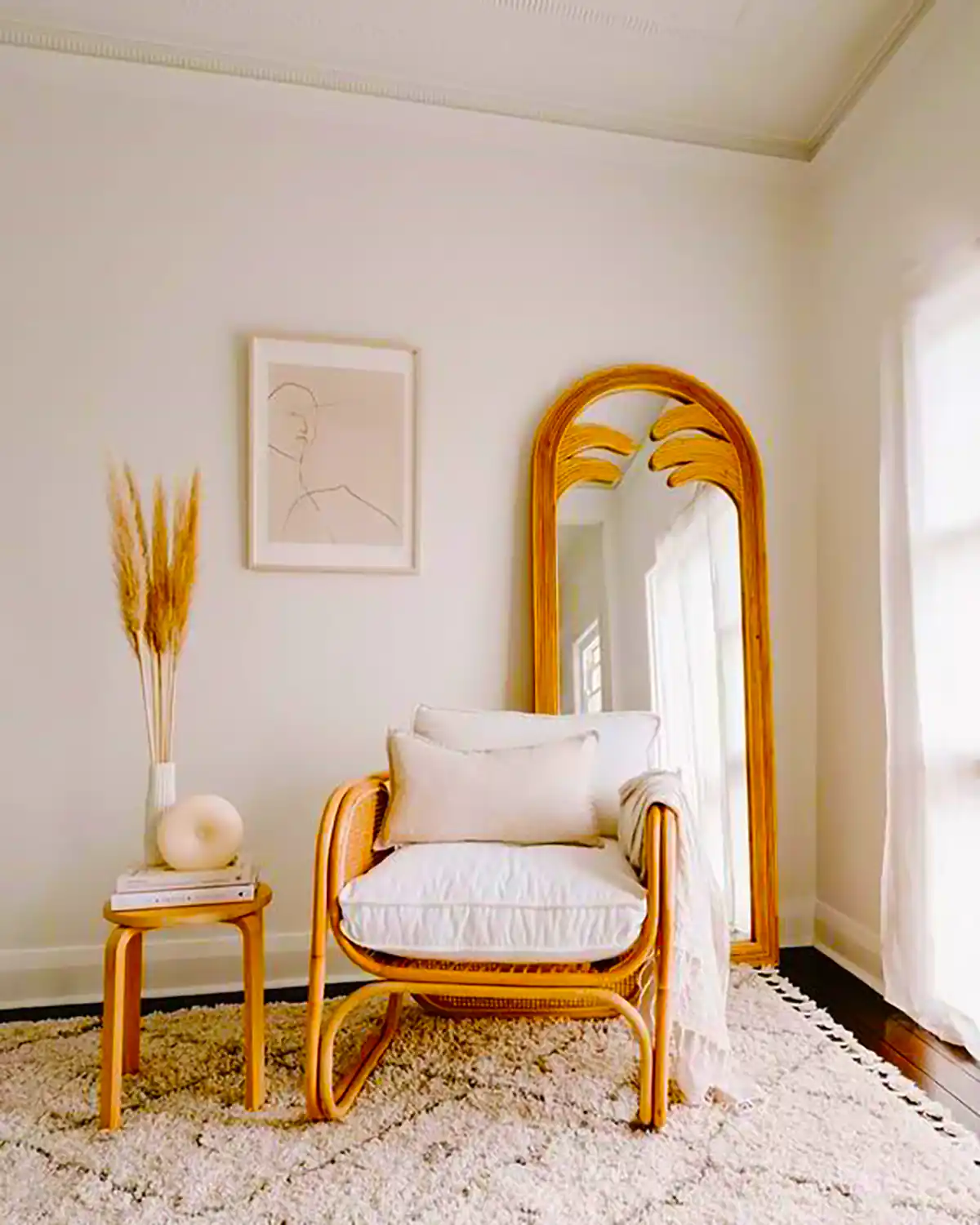 دکور آینه قدی بوهو