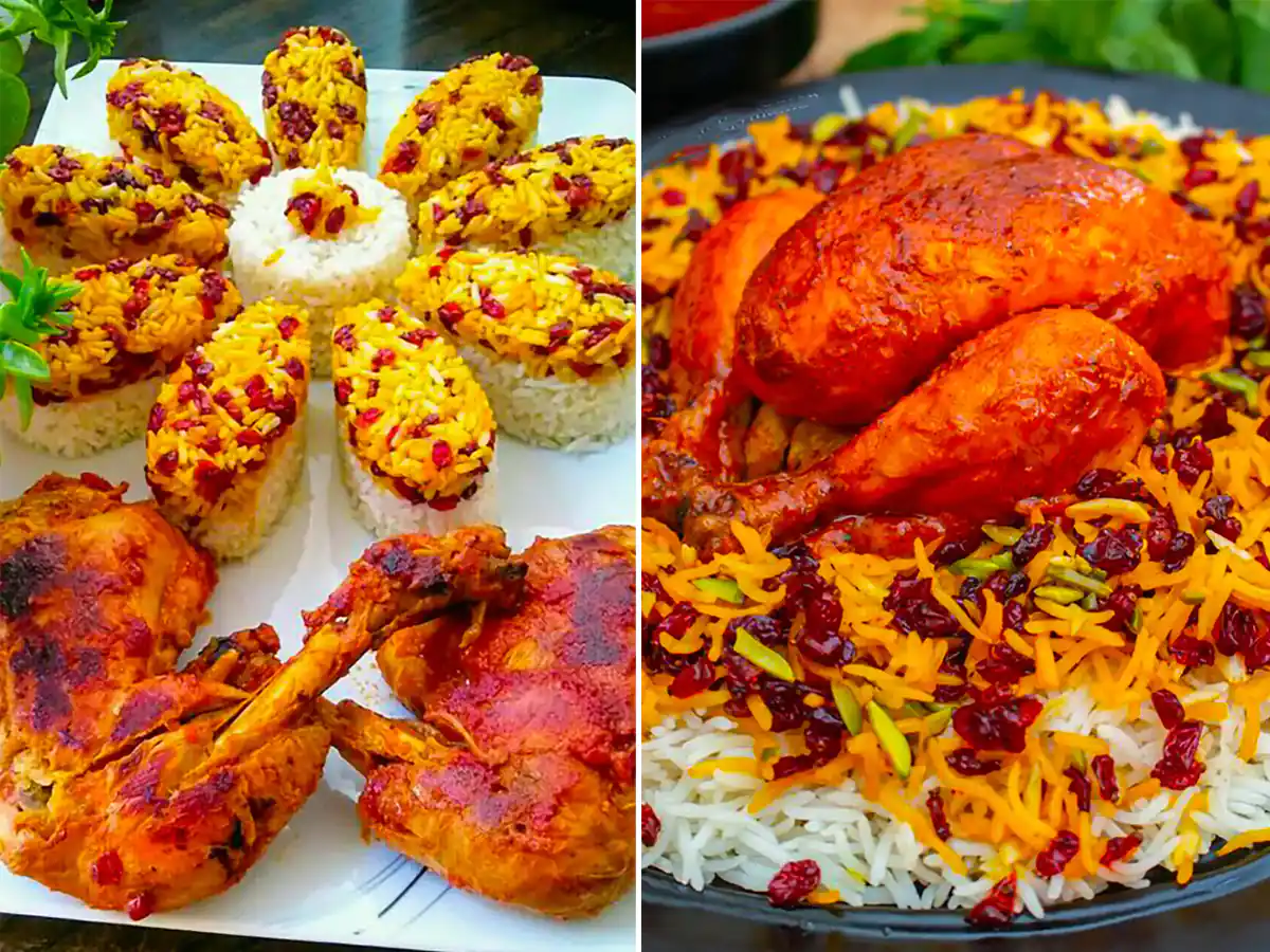 دیزاین زرشک پلو با مرغ