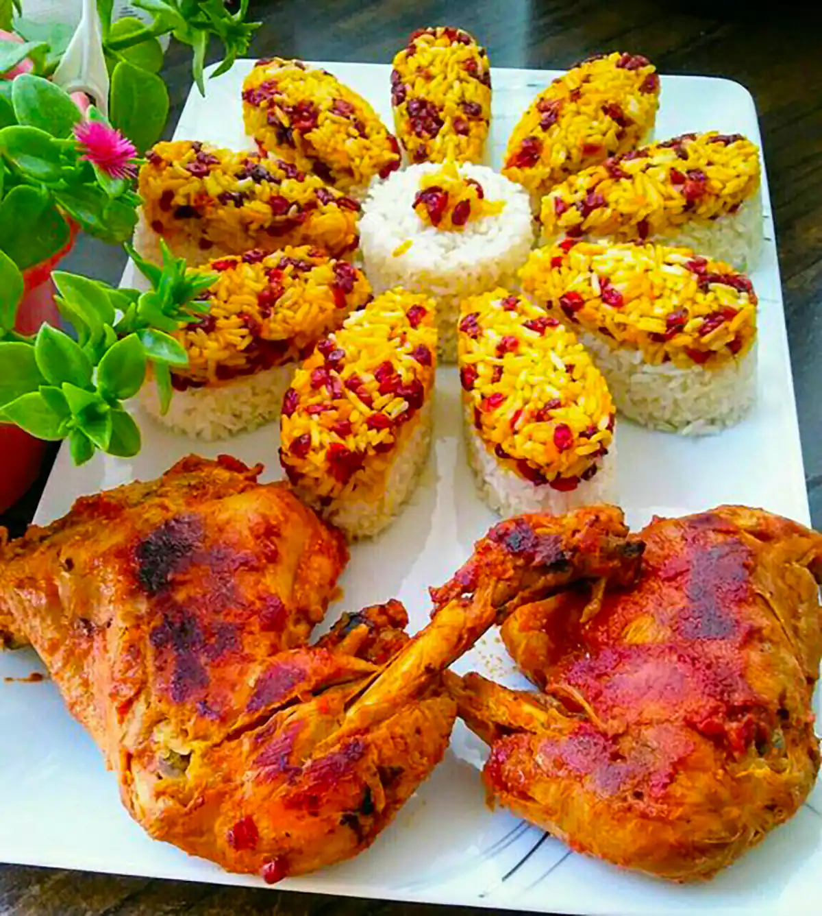 دیزاین زرشک پلو با مرغ