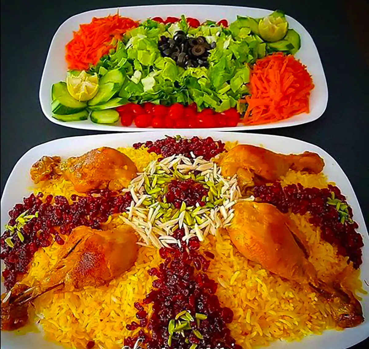 دیزاین زرشک پلو با مرغ