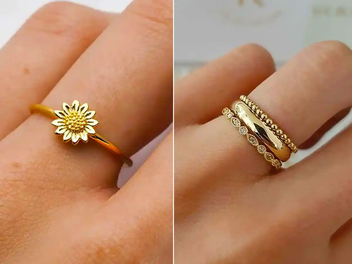 انگشتر طلا مینیمال