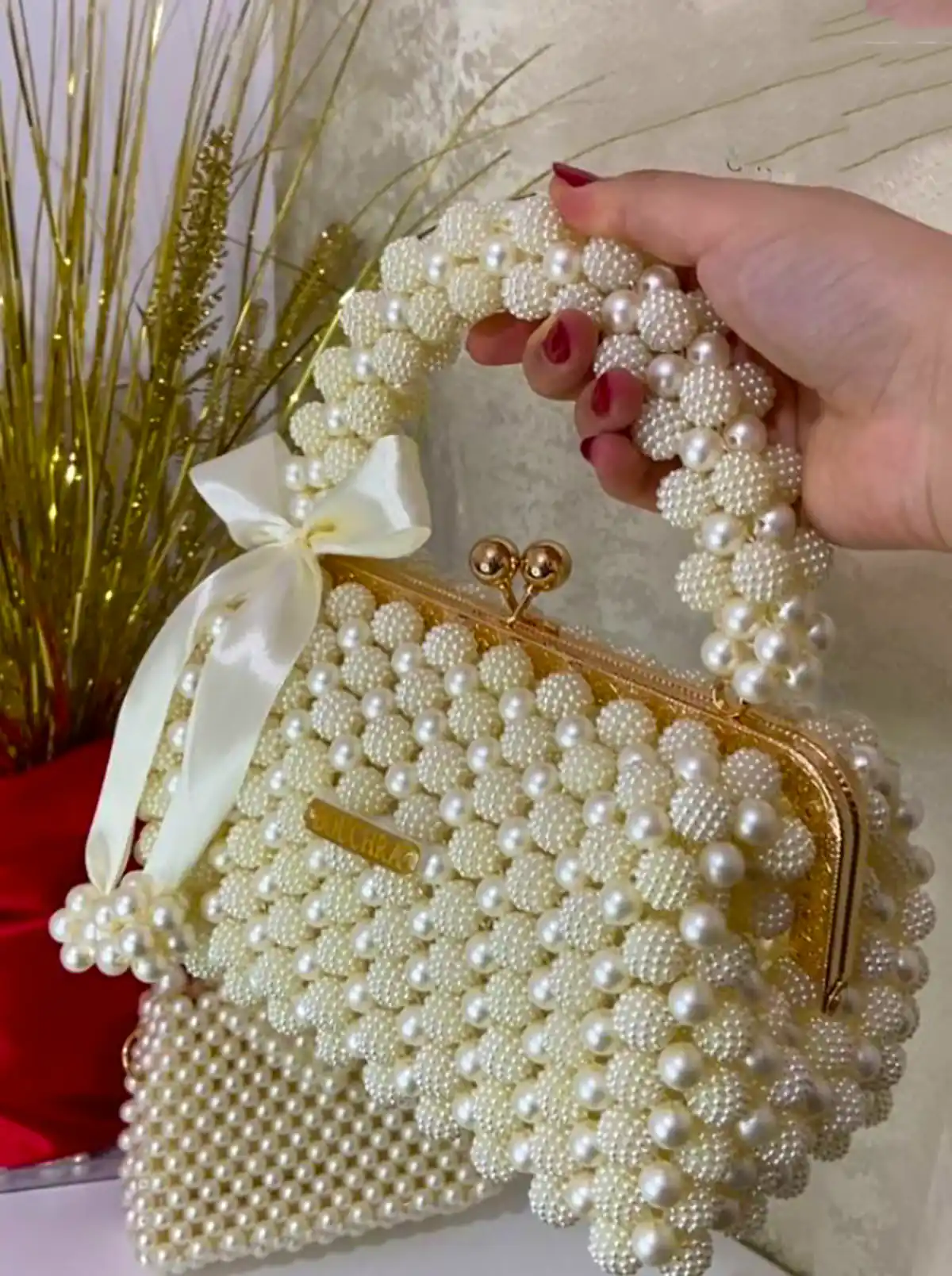 کیف مجلسی مرواریدی