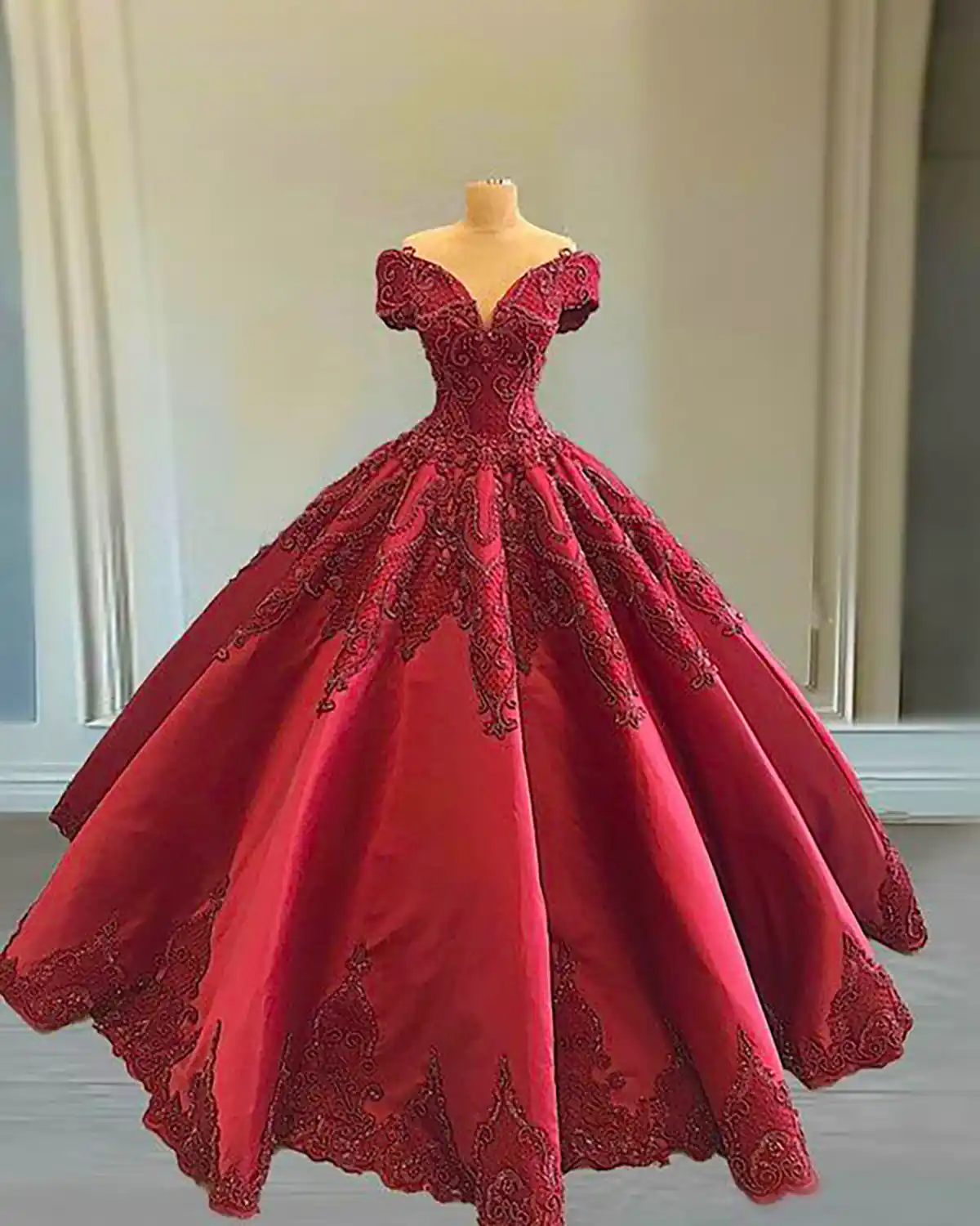 لباس عروس رنگی پرنسسی