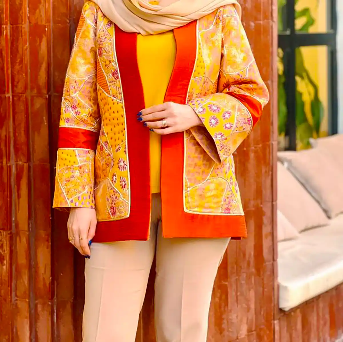 مانتو کتی ژاکارد جدید