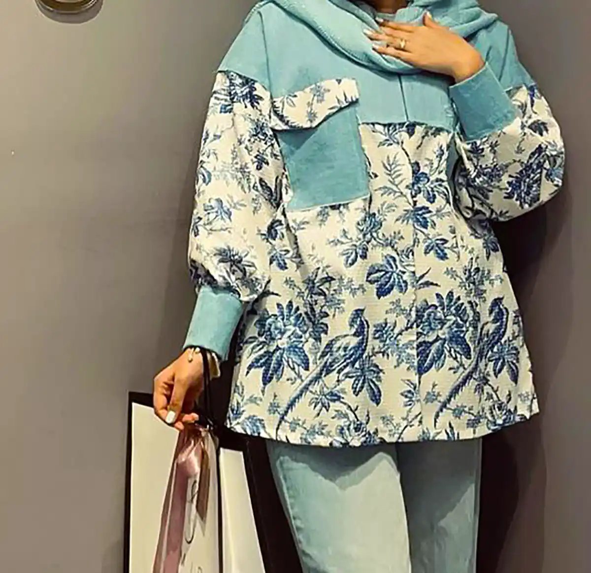 مانتو کتی ژاکارد جدید