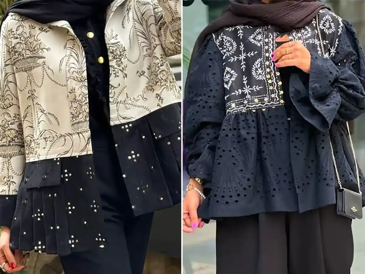 مانتو مشکی مجلسی لوکس