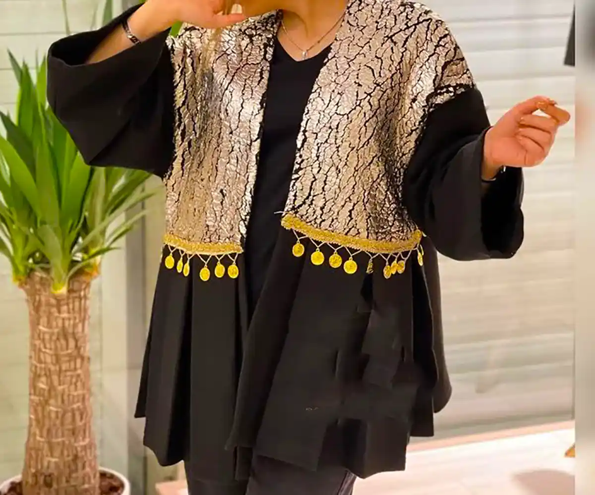 مانتو مشکی مجلسی لوکس