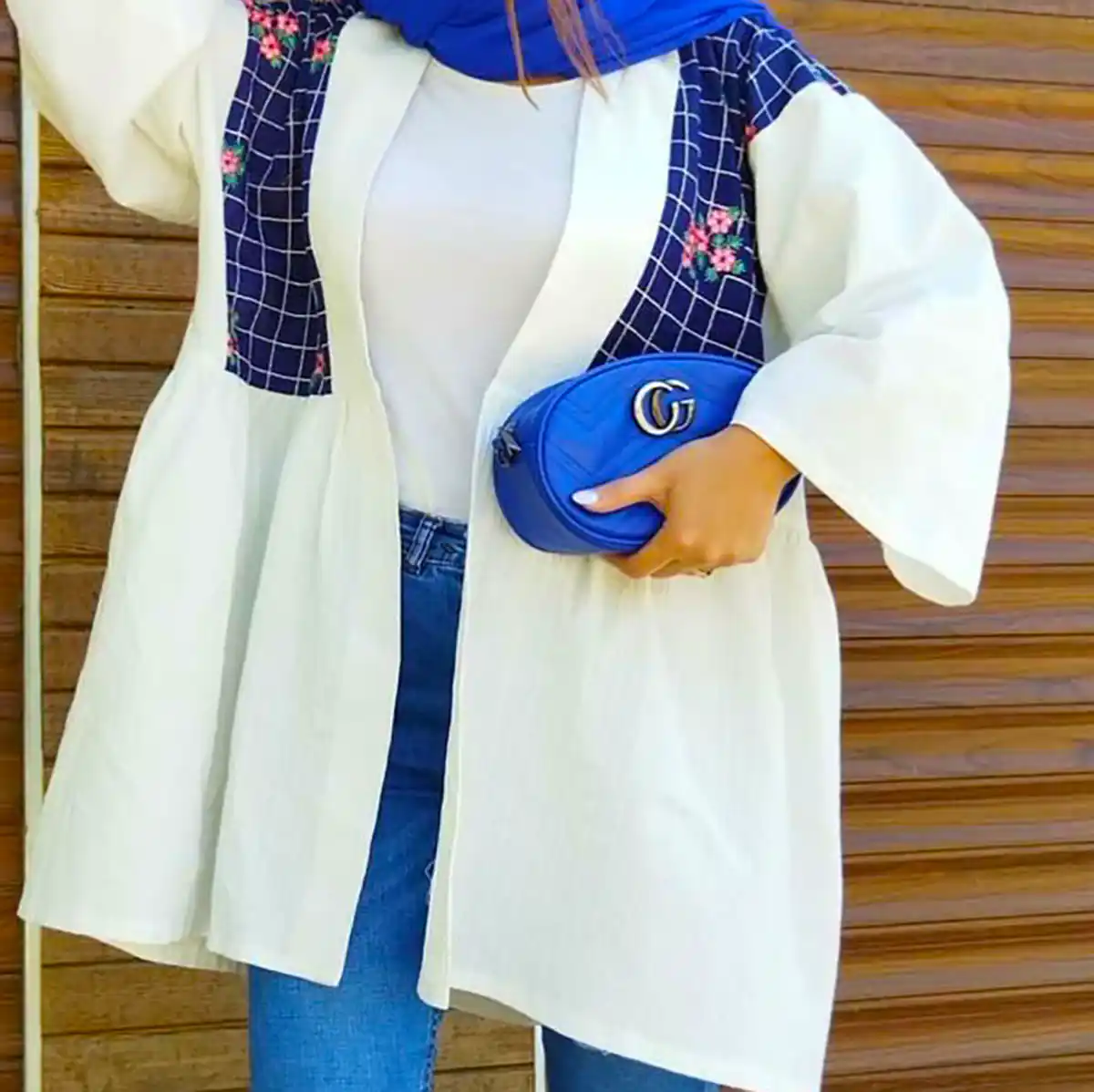 مانتو سفید باکلاس تابستانی