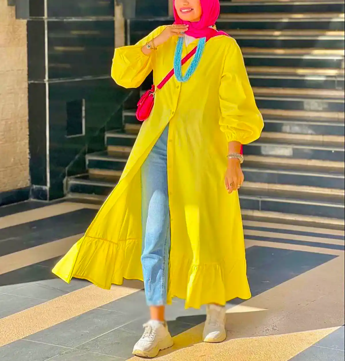 مانتو تابستانی با طراحی خاص