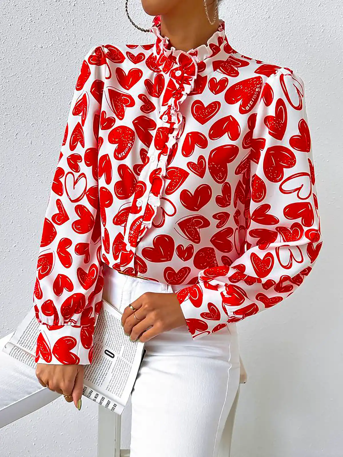 شومیز قلبی زنانه