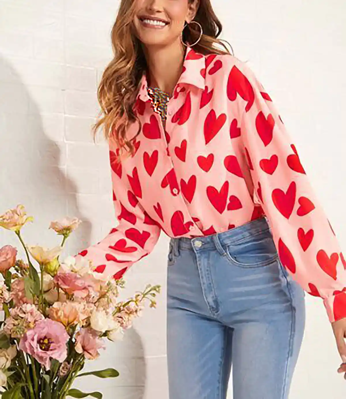 شومیز قلبی زنانه