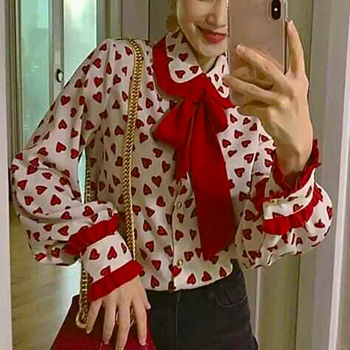 شومیز قلبی زنانه