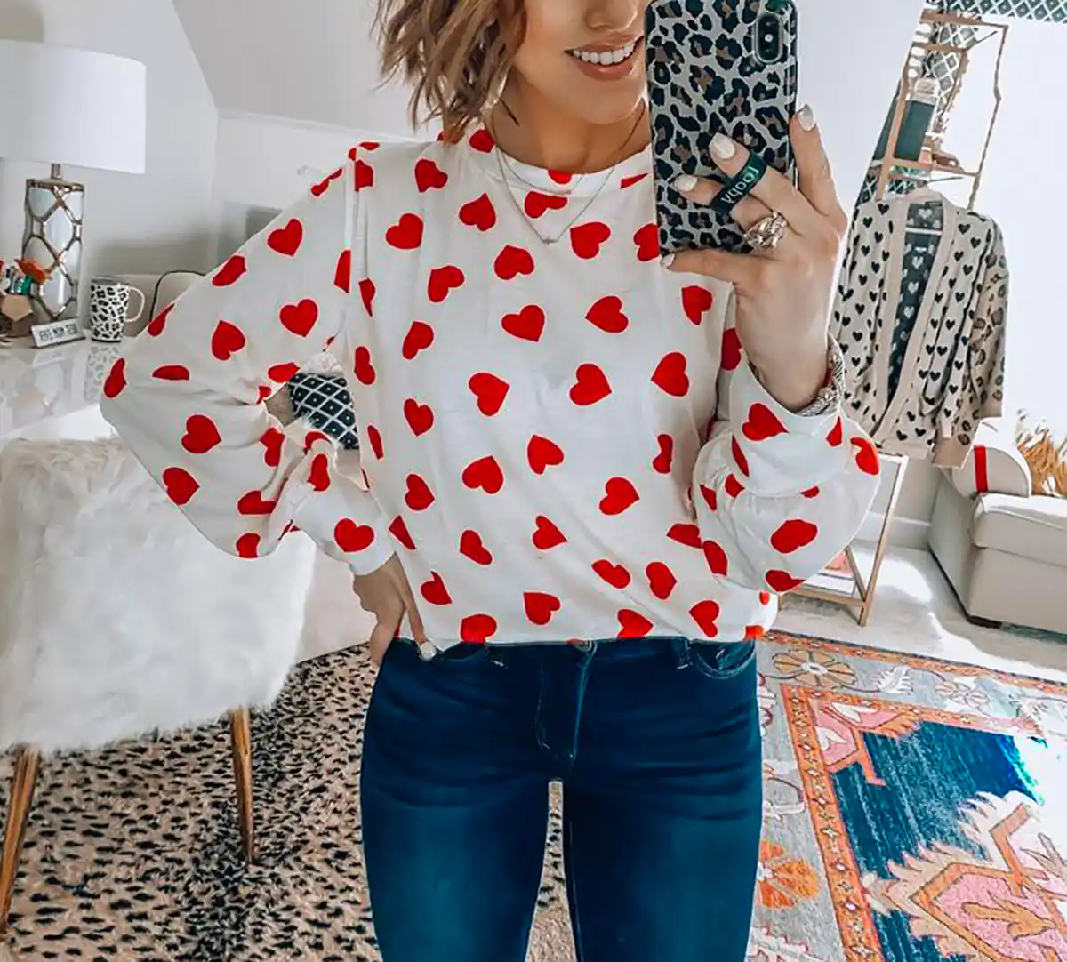 شومیز قلبی زنانه