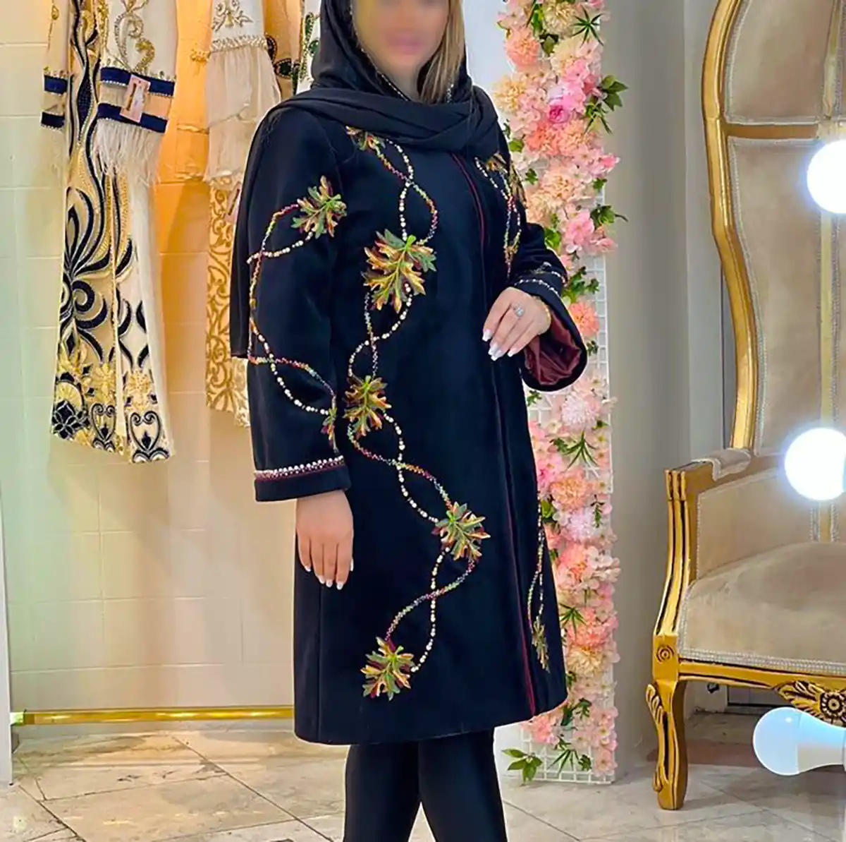 استایل مانتو مشکی زنانه