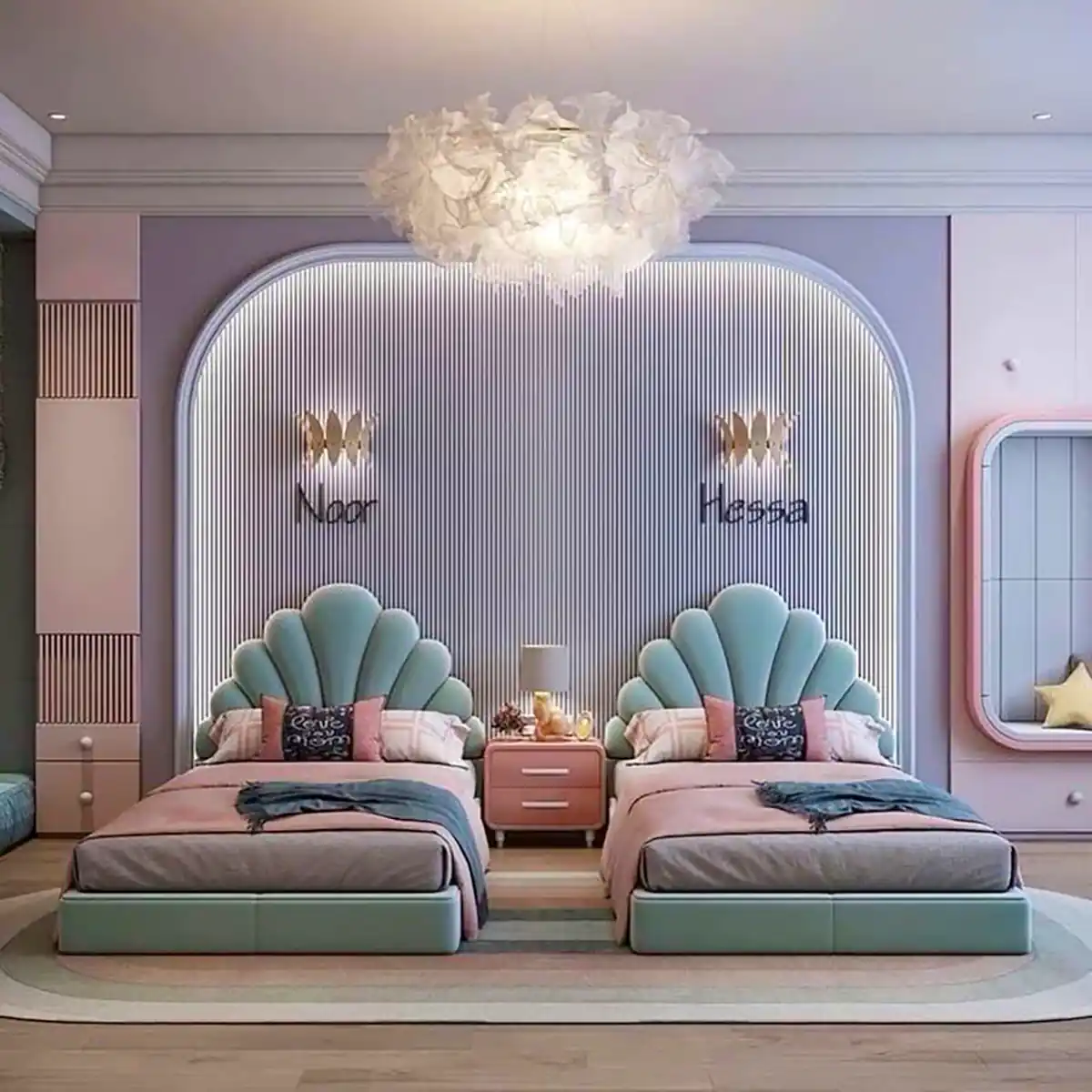 تختخواب اتاق دو قلوها