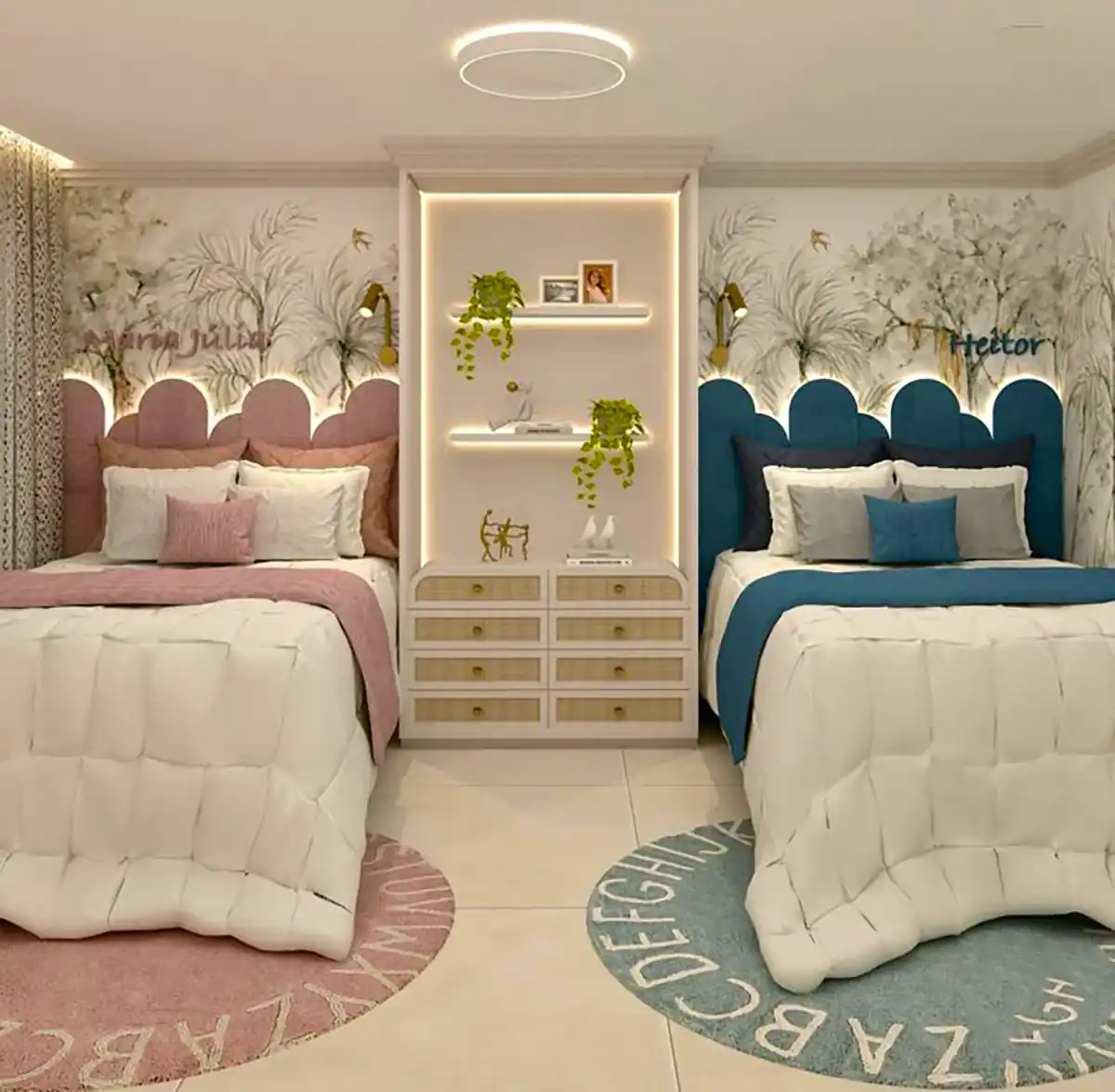 تختخواب اتاق دو قلوها