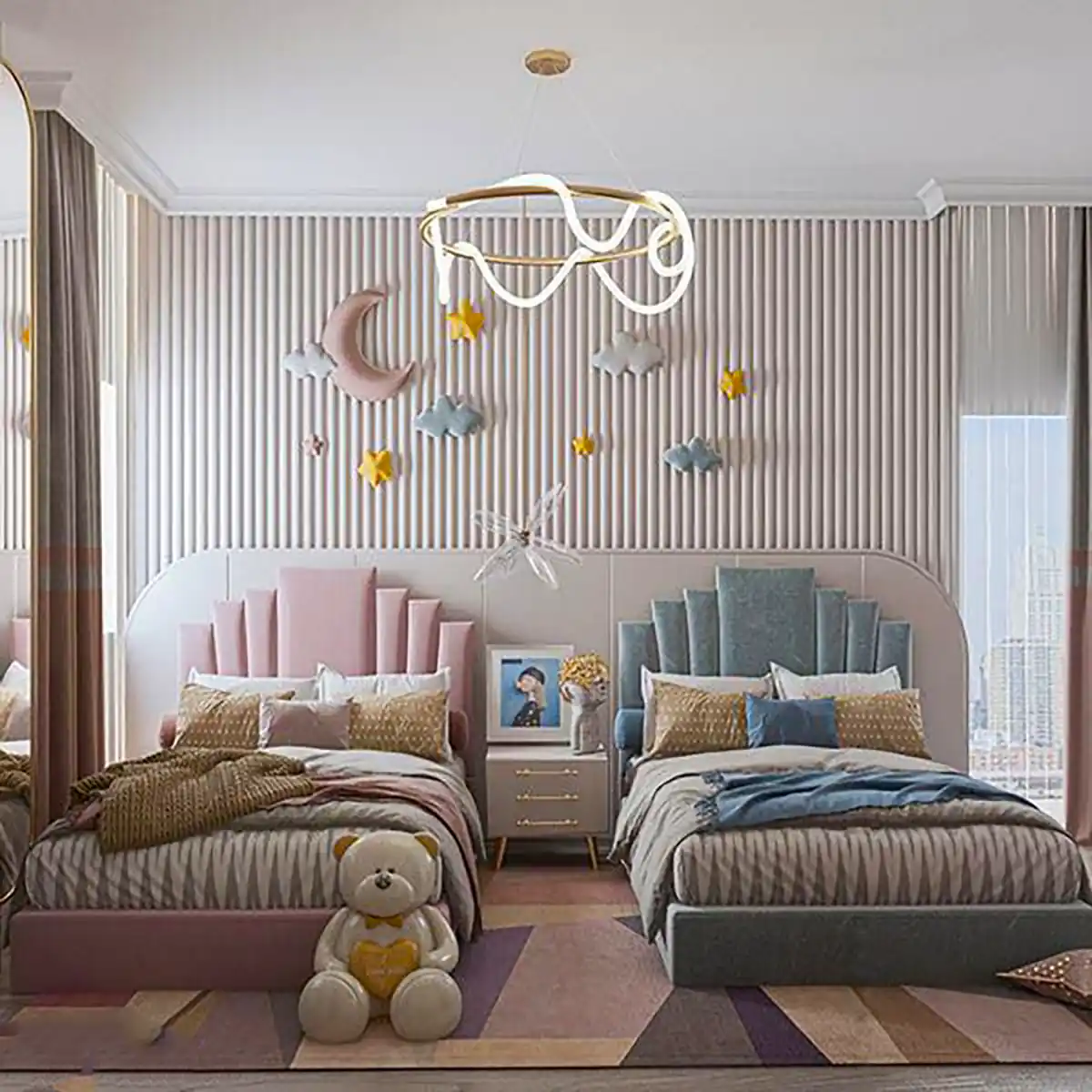 تختخواب اتاق دو قلوها