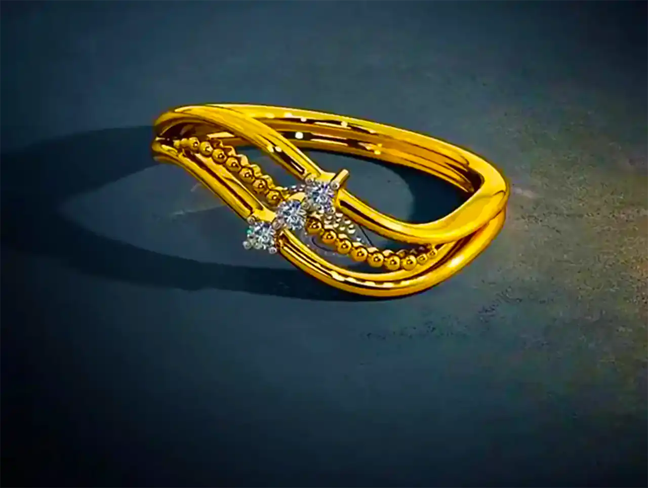 انگشتر طلا مدرن