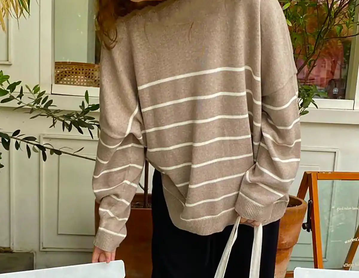 بلوز بافت راه راه