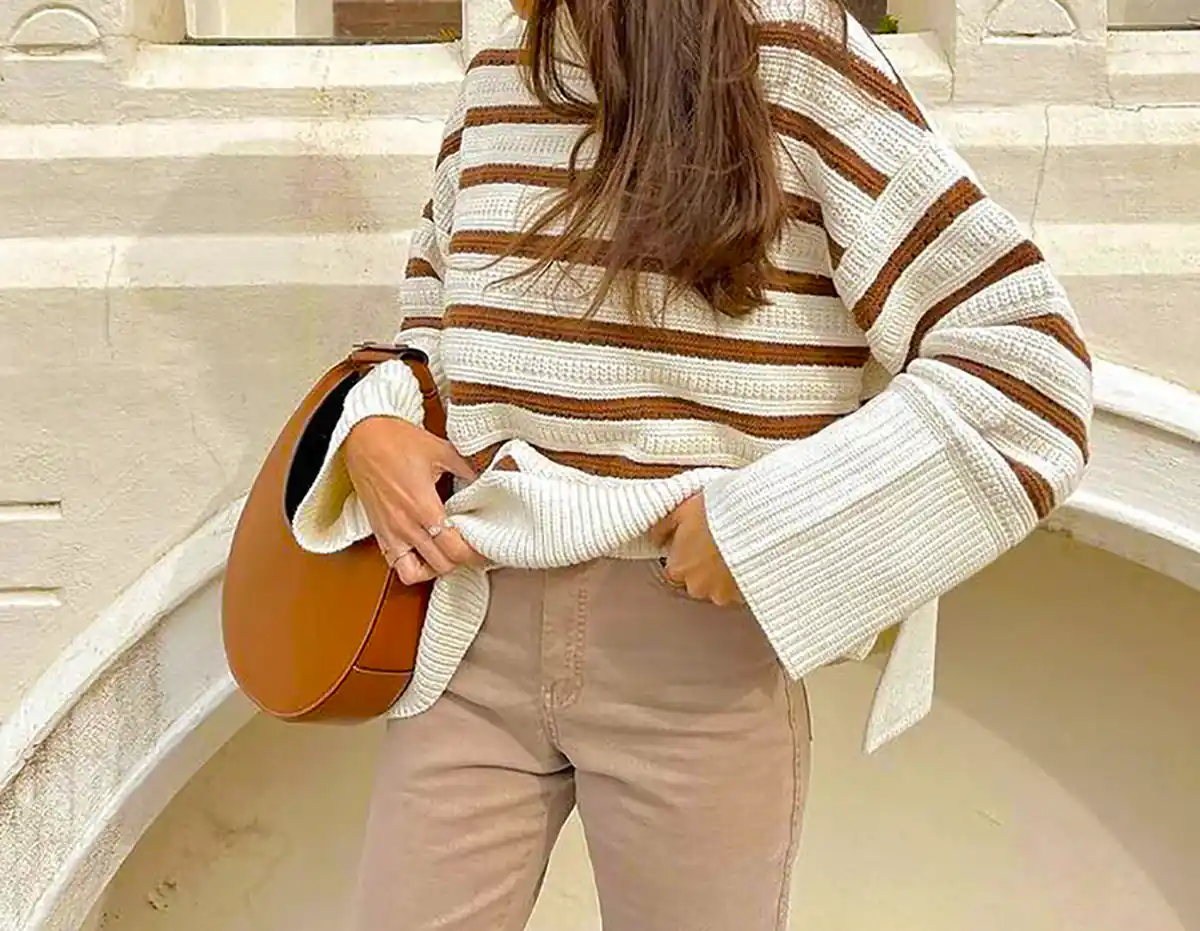 بلوز بافت راه راه