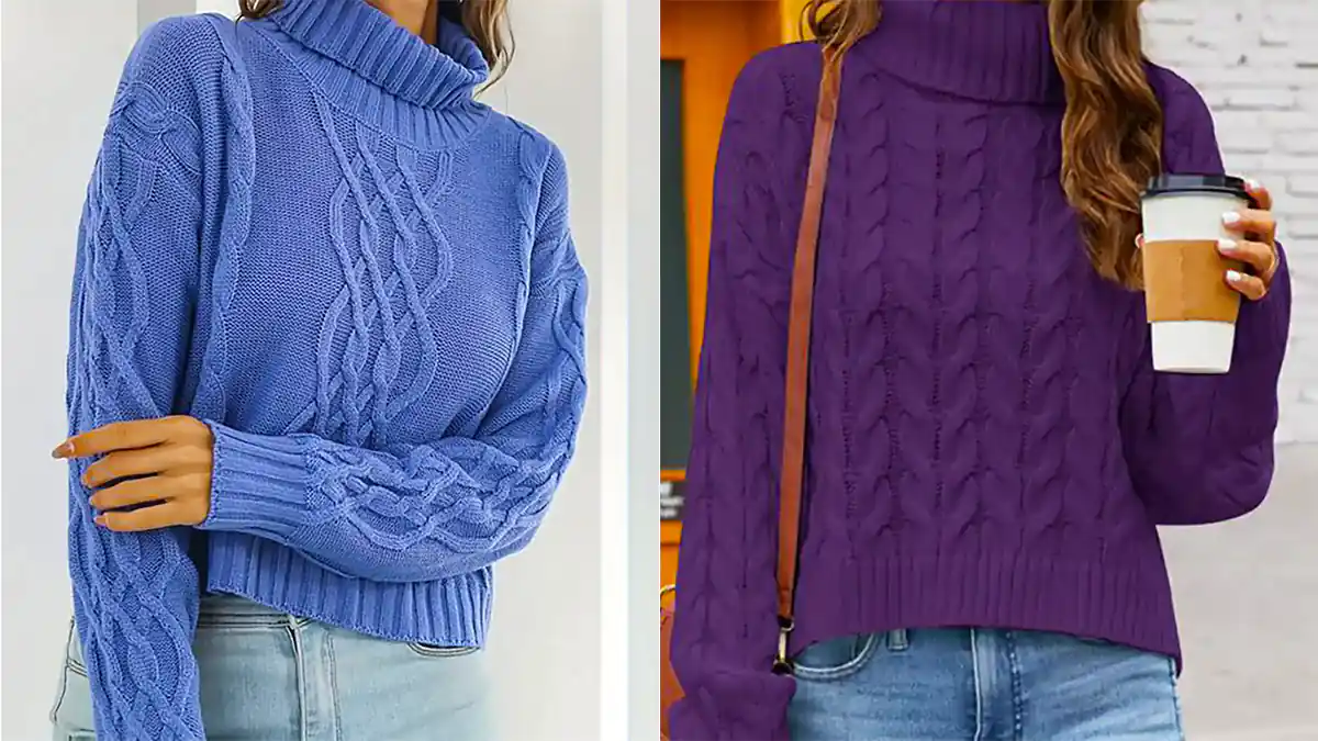 بلوز بافت رنگی پاییزی