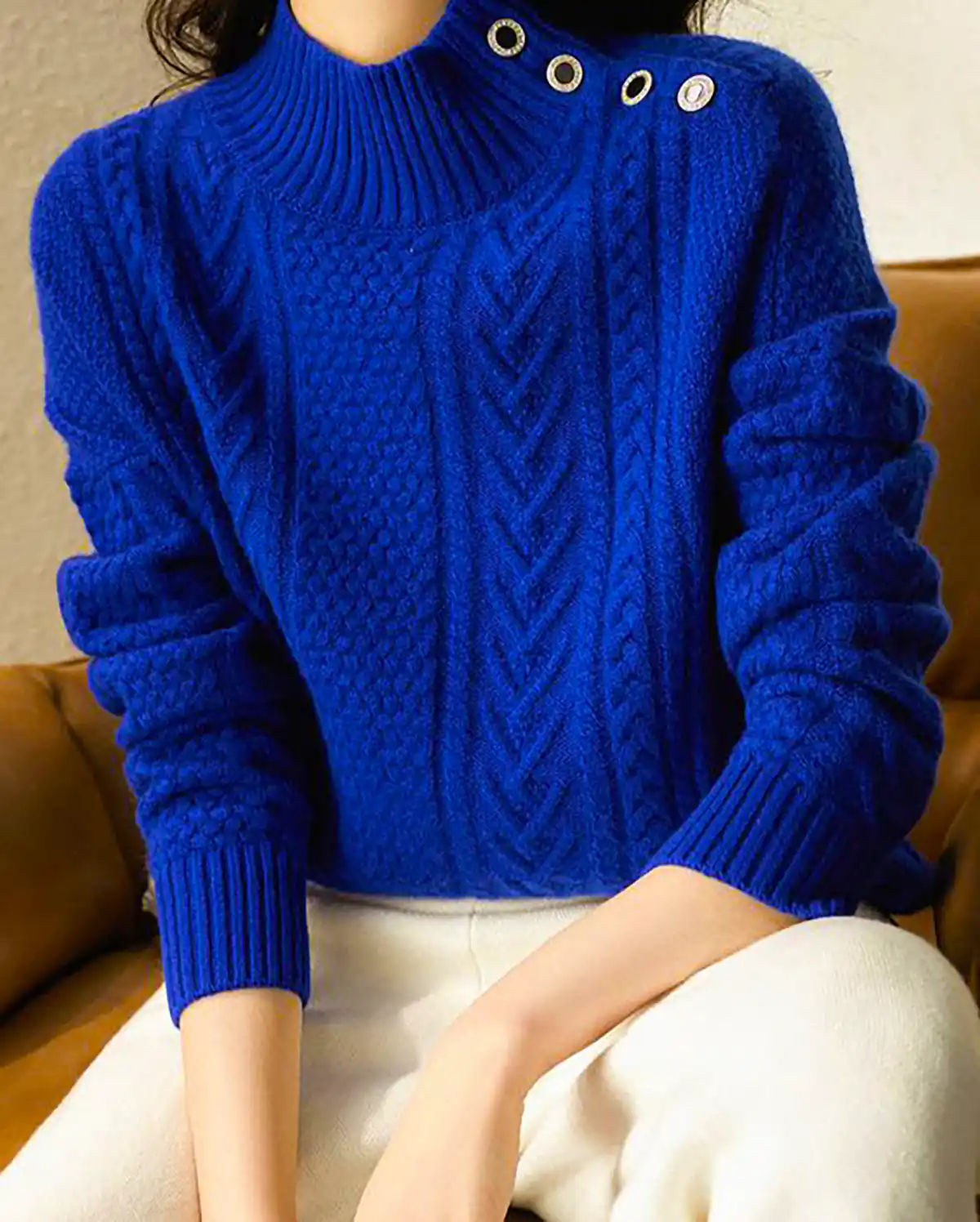 بلوز بافت رنگی پاییزی