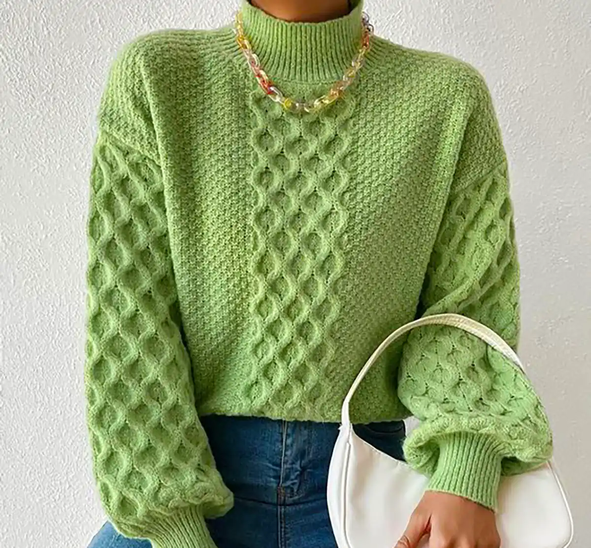 بلوز بافت رنگی پاییزی