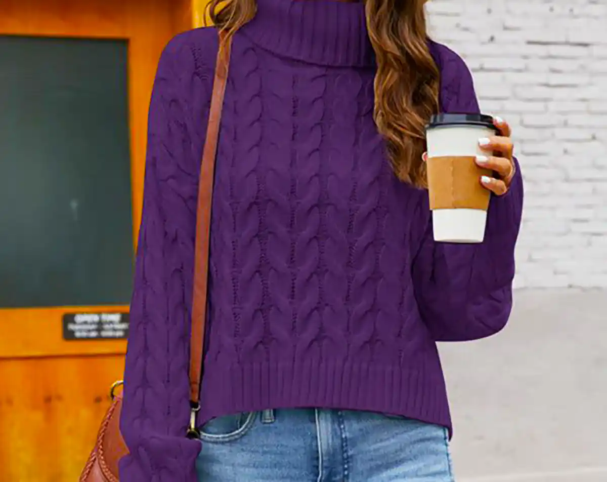 بلوز بافت رنگی پاییزی