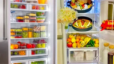 چیدمان داخل یخچال