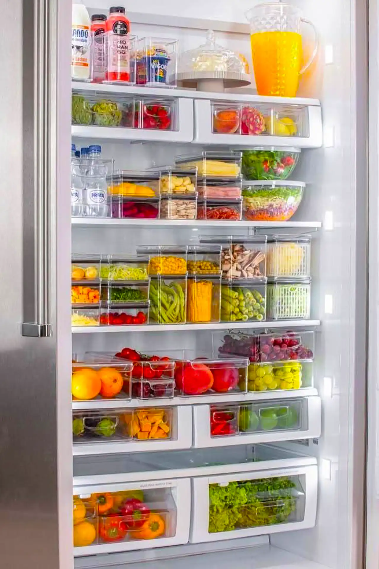 چیدمان داخل یخچال