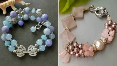 دستبند سنگی دخترانه