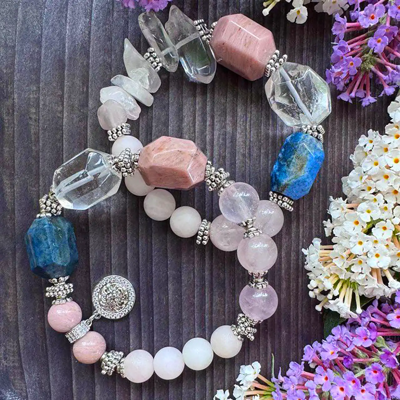 دستبند سنگی دخترانه