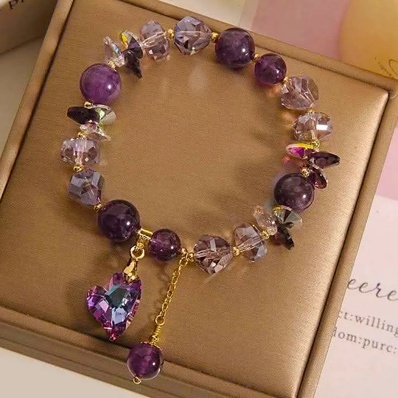 دستبند سنگی دخترانه