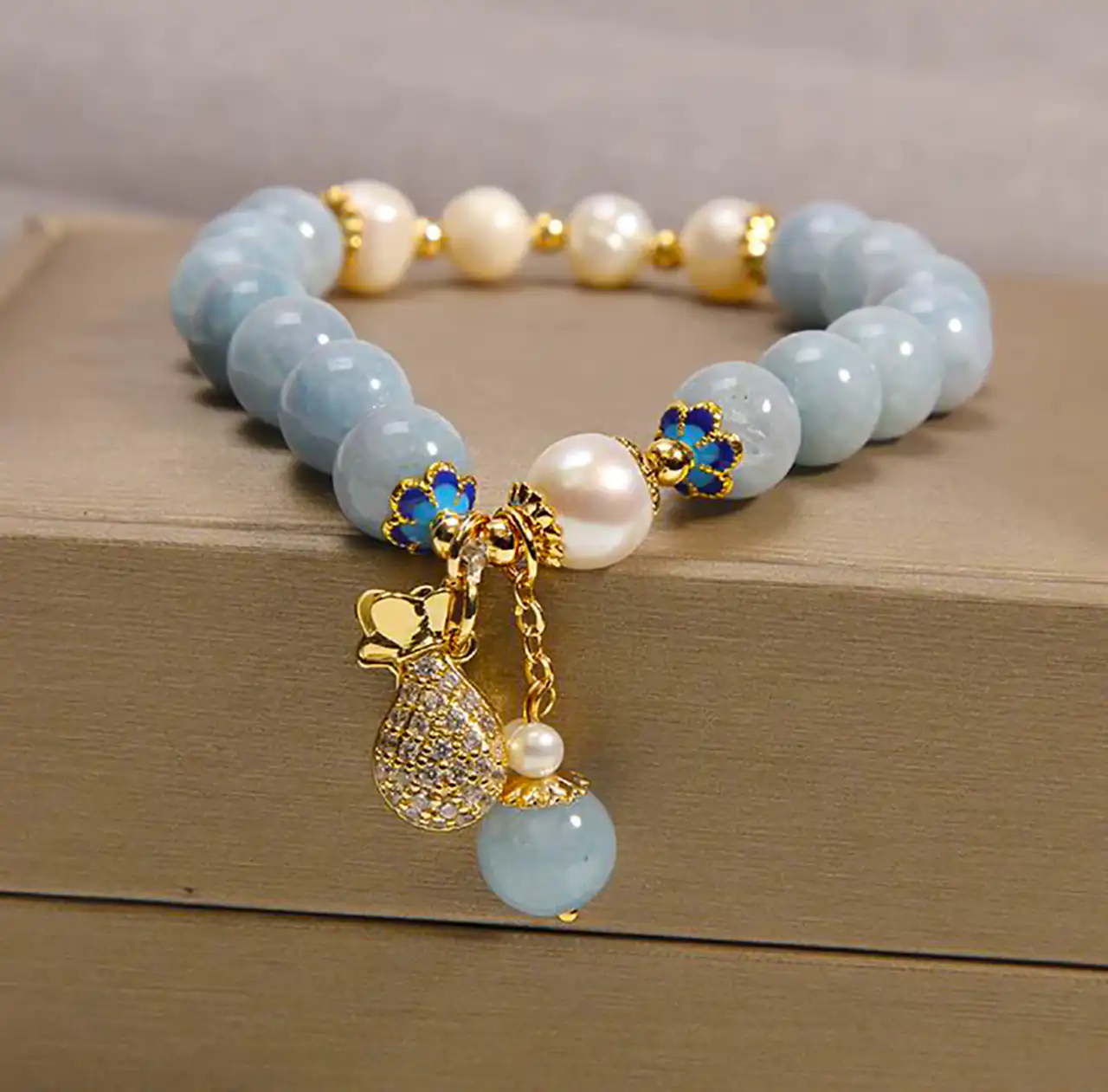 دستبند سنگی دخترانه