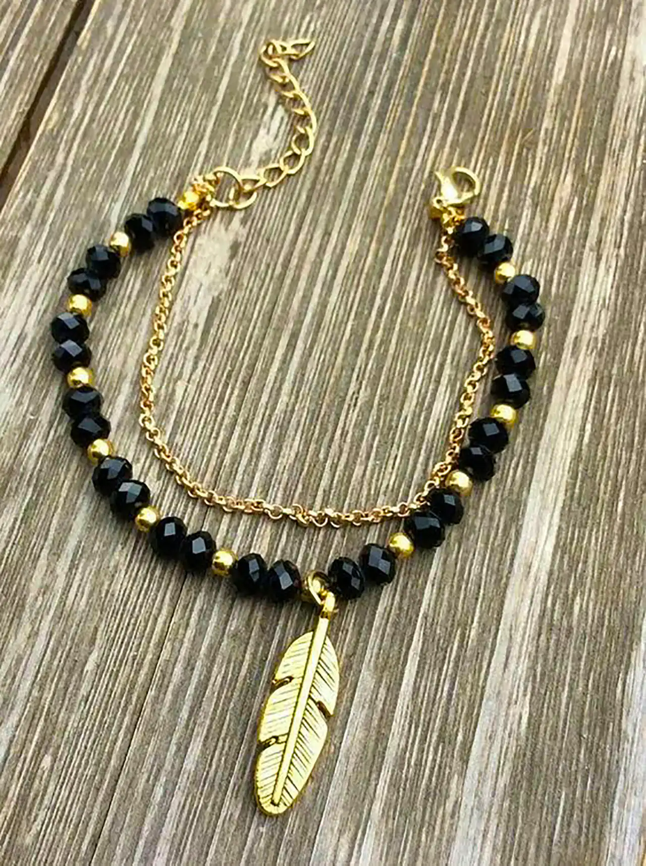 دستبند سنگی دخترانه