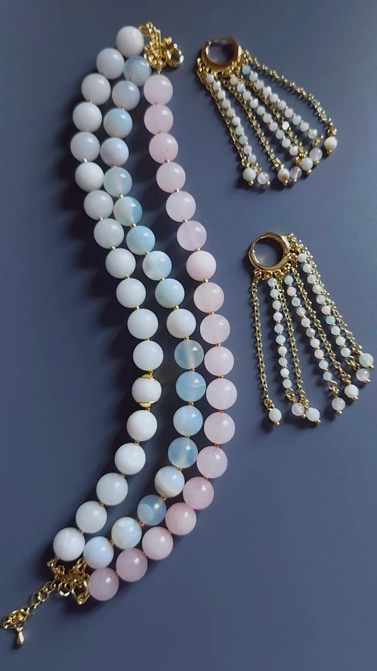 دستبند سنگی دخترانه