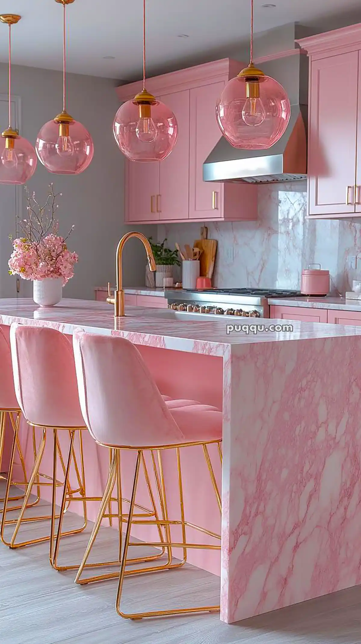 دکور صورتی آشپزخانه