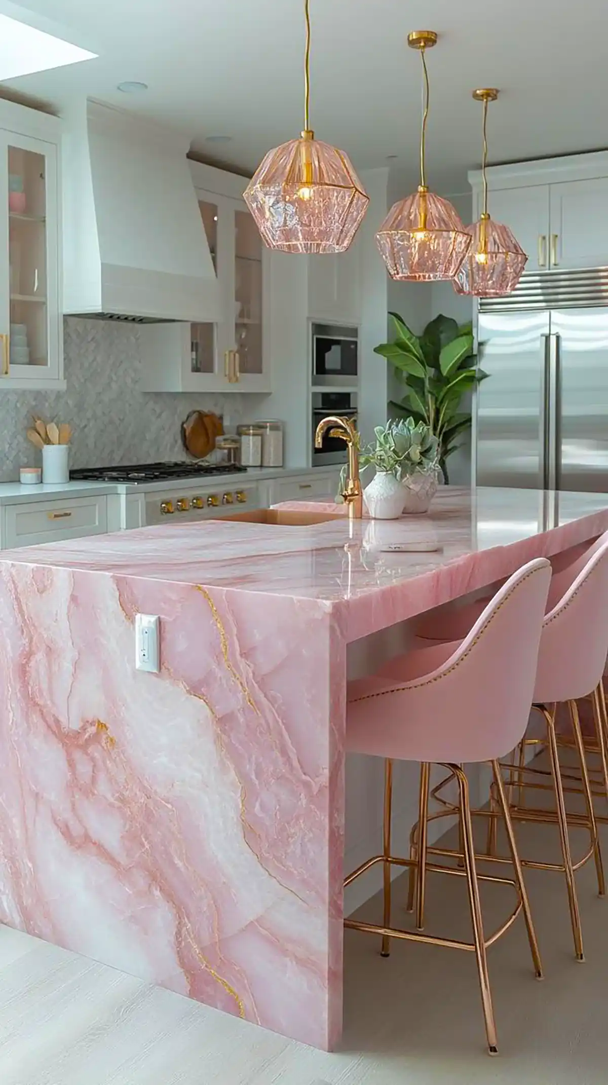 دکور صورتی آشپزخانه