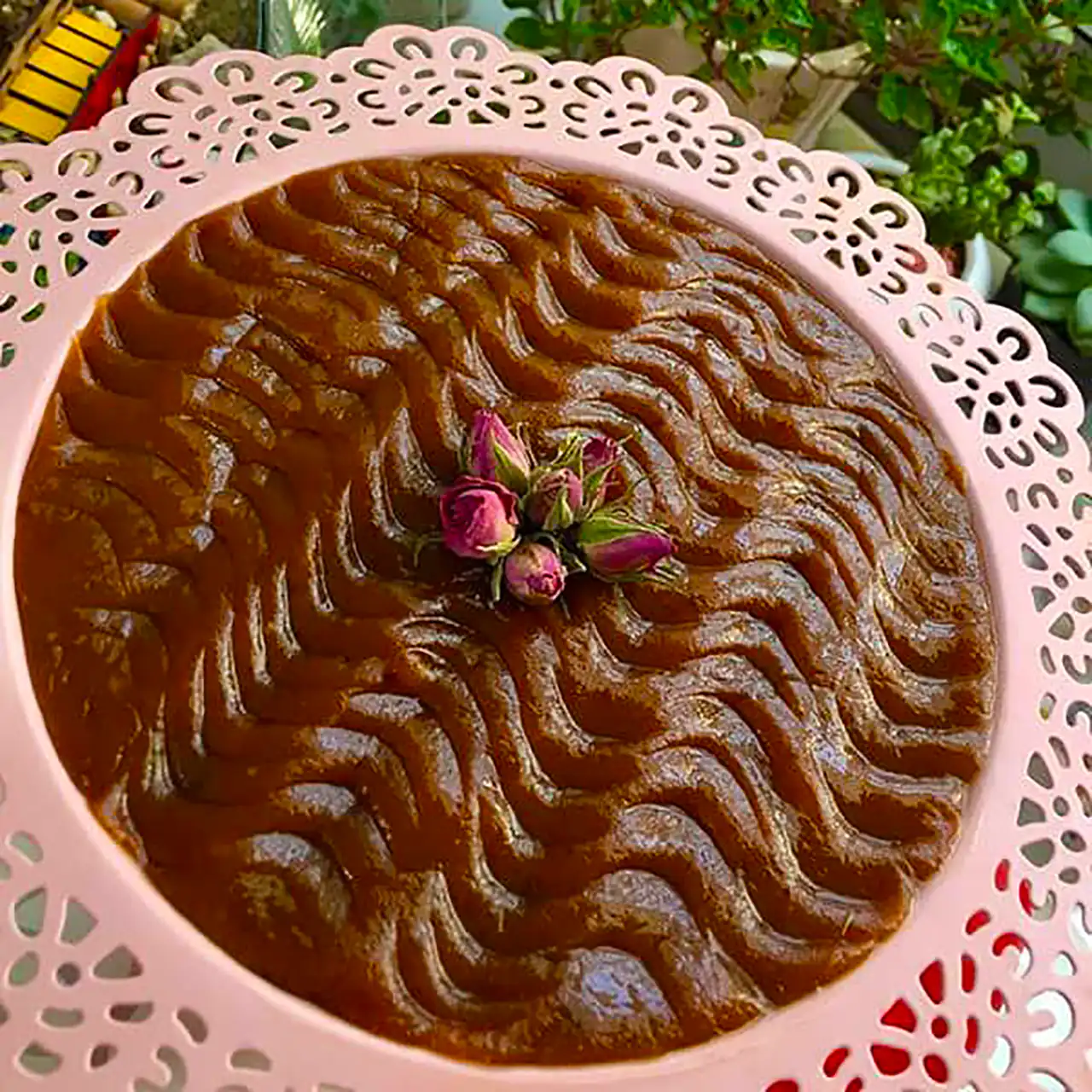 دیزاین حلوا زعفرانی