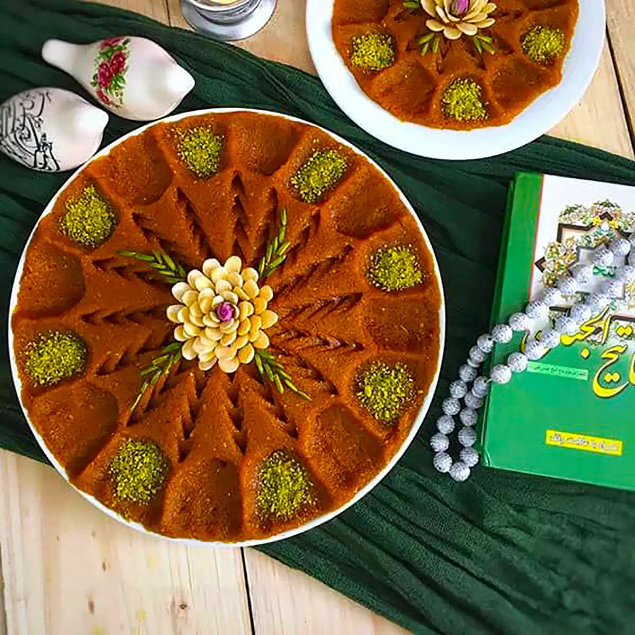 دیزاین حلوا زعفرانی