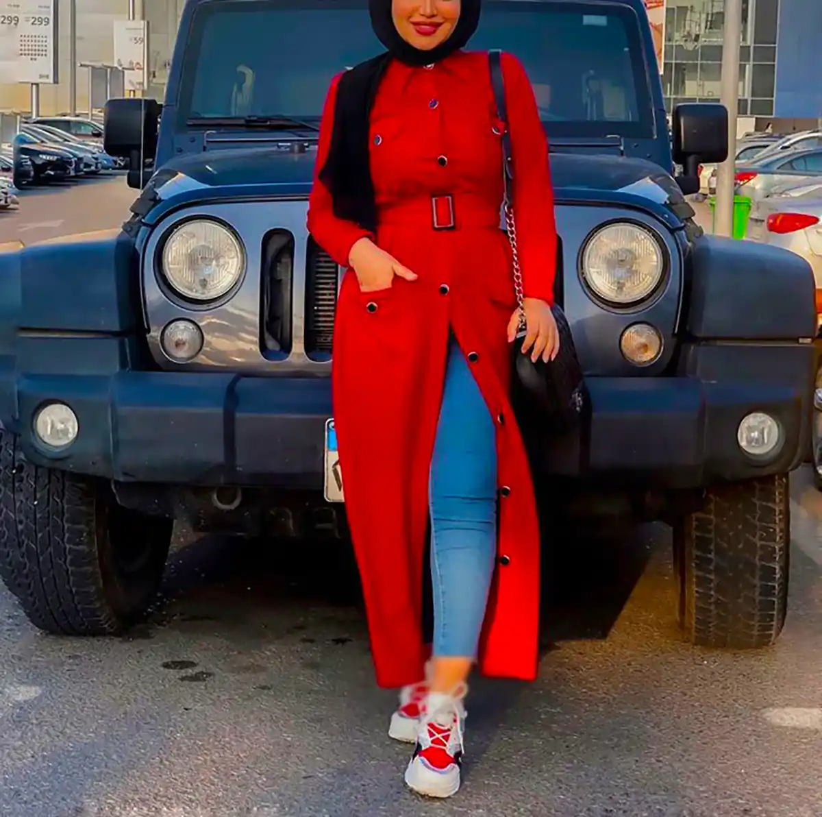 استایل زنانه قرمز