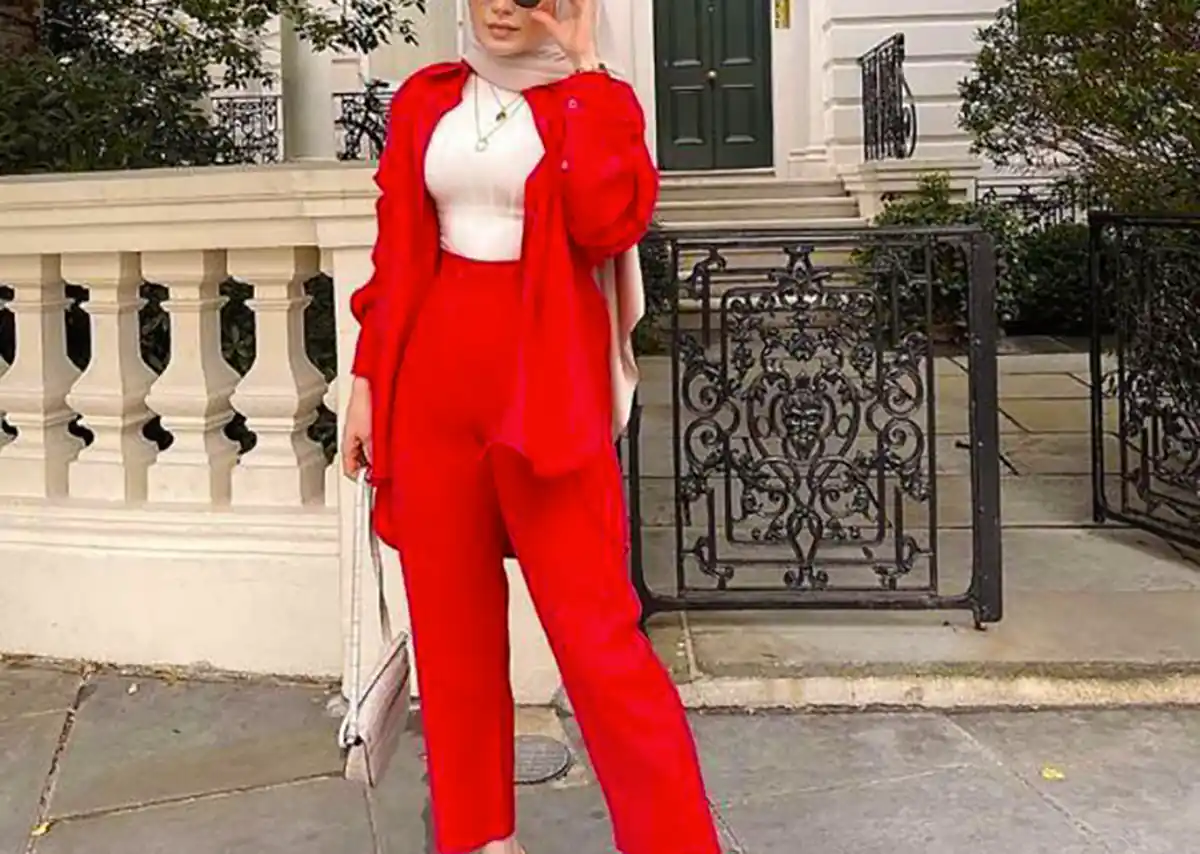 استایل زنانه قرمز