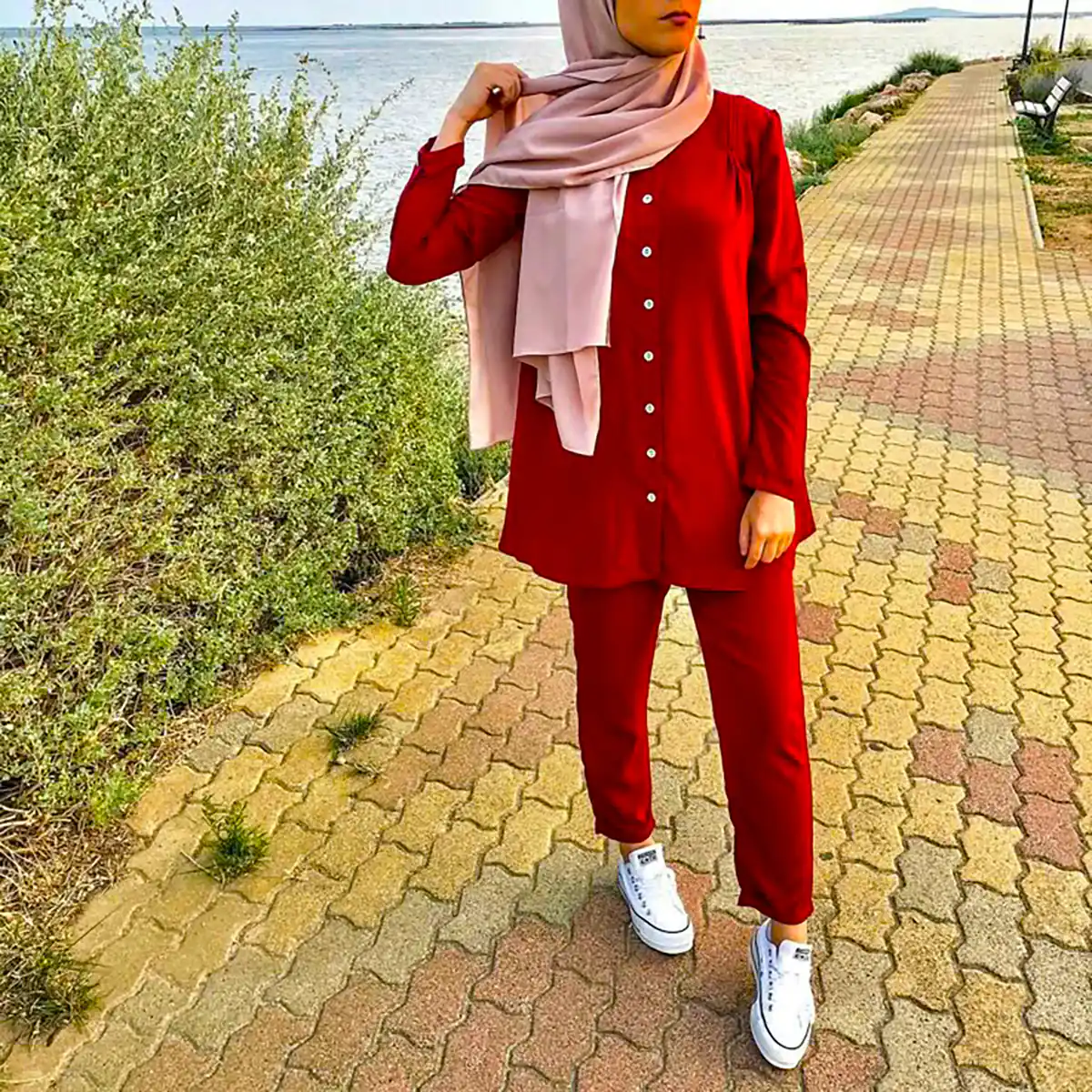 استایل زنانه قرمز