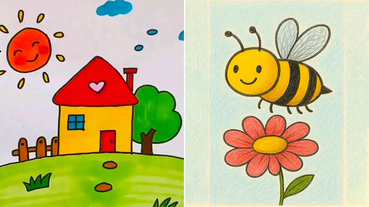 ایده نقاشی کودکان