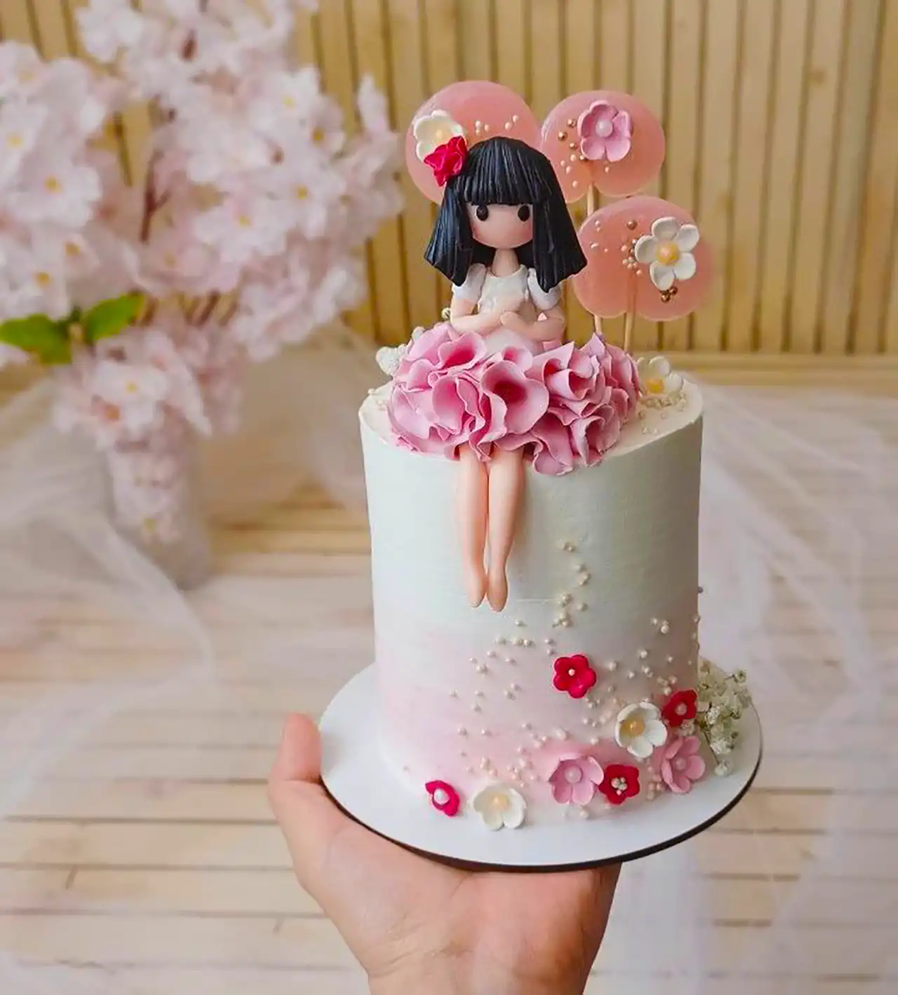 کیک تولد دخترانه فانتزی