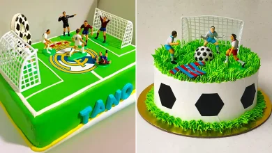 کیک تولد زمین فوتبال